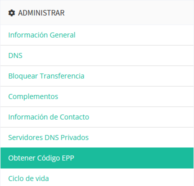 Obtener el Auth-Code de un dominio desde el área de cliente de LucusHost