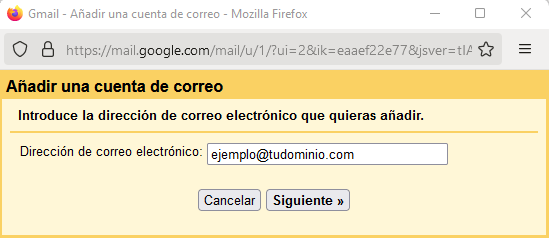 Añadir cuenta de correo corporativo en Gmail