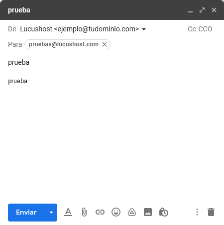 Envío de email desde una cuenta de correo corporativo a través de Gmail