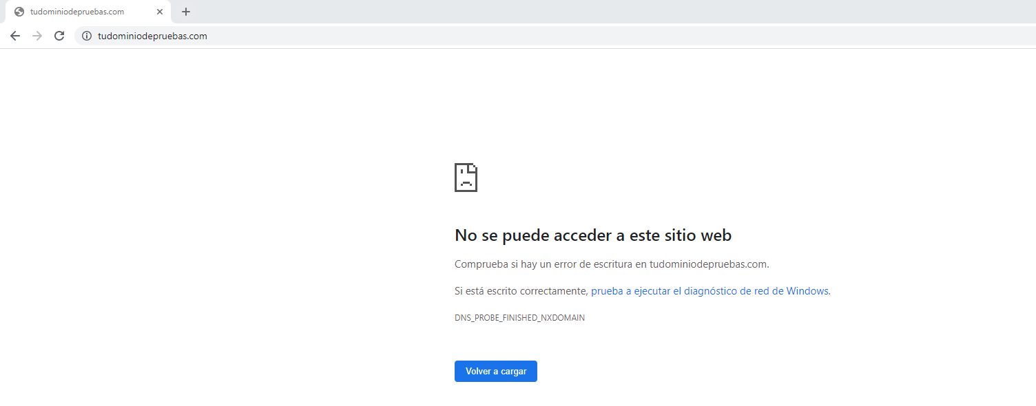 Dominio no resuelve con www