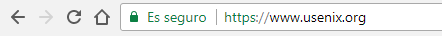 Web con HTTPS en la barra de direcciones