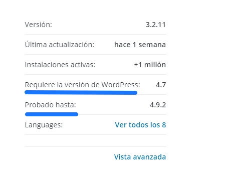 Consejos antes de instalar un plugin en WordPress Revisar compatibilida