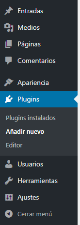 Instalar plugin en WordPress