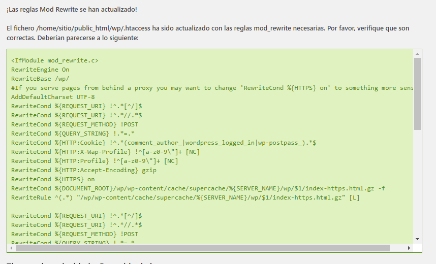 reglas mod rewrite actualizadas wp super cache 1