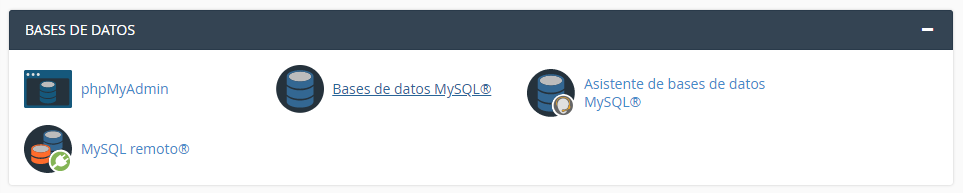 Acceder a la base de datos en cPanel