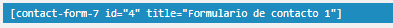 Código Contact Form 7