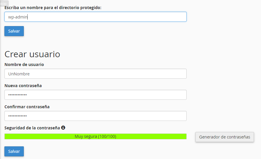 Proteger wp-admin con contraseña