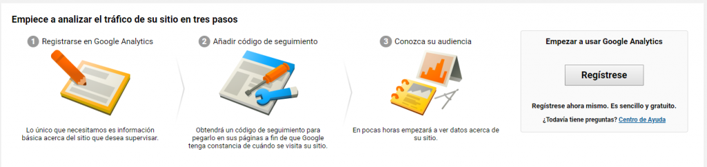 Crear una cuenta en Google Analytics