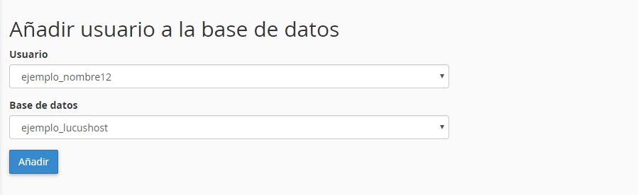 Conectar usuario con la base de datos