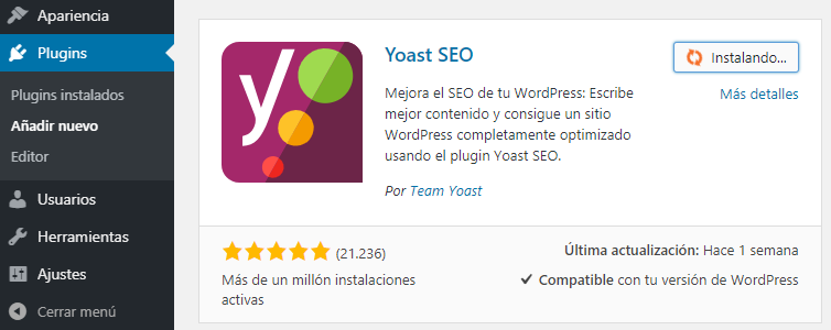 Cómo instalar Yoast SEO en WordPress