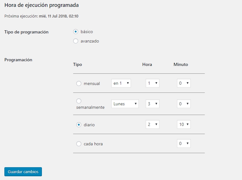 Programar copias de seguridad con BackWPup – WordPress Backup Plugin