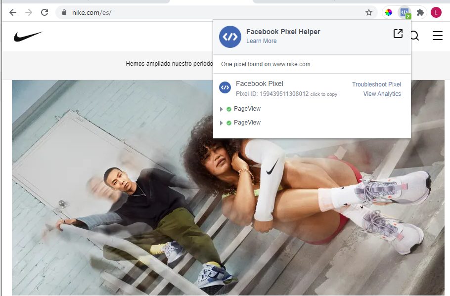 Comprobar que el píxel de Facebook está bien instalado con Google Chrome