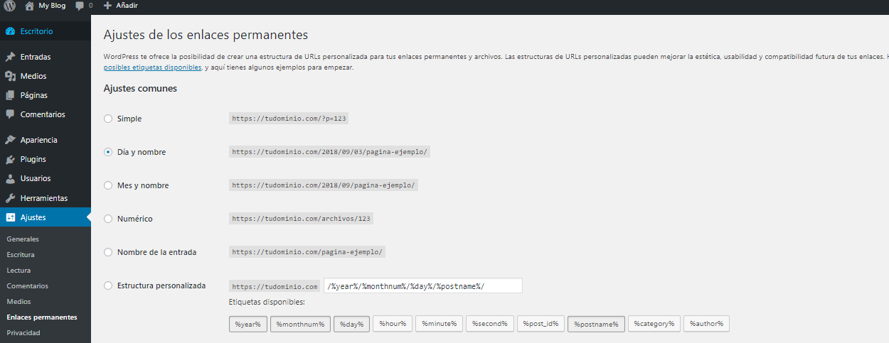 Cómo configurar los permalinks en WordPress para SEO