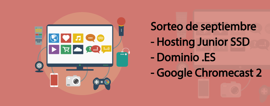 Sorteo de septiembre con WPnovatos: Chromecast, hosting y dominio