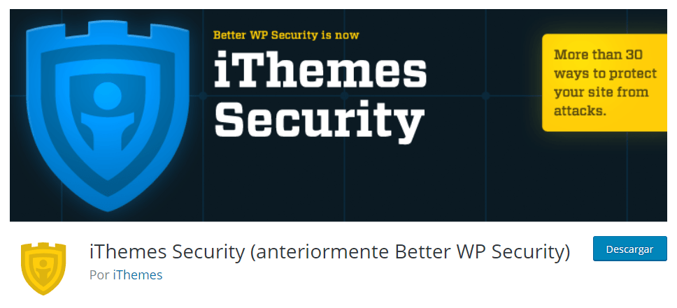 Plugins seguridad WordPress iThemes Security