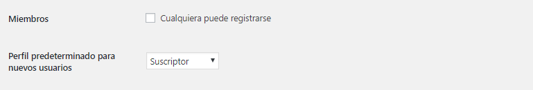 Configurar WordPress Miembros