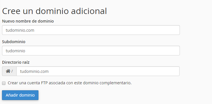 Paso 2 para asociar mi dominio a un hosting