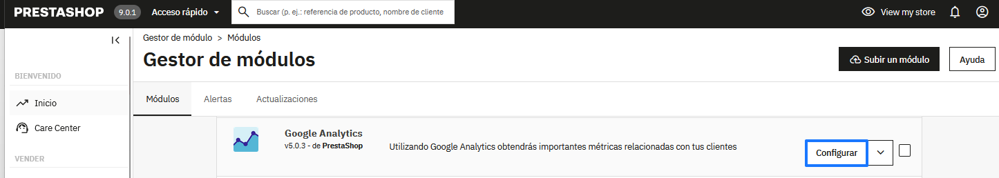 configurar modulo google analytics prestashop Configurar el módulo de Google Analytics en PrestaShop