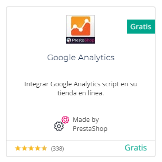 Descargar el módulo de Google Analytics