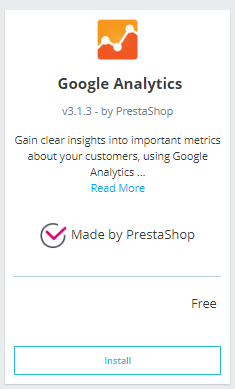 Cómo instalar el módulo de Analytics en PrestaShop