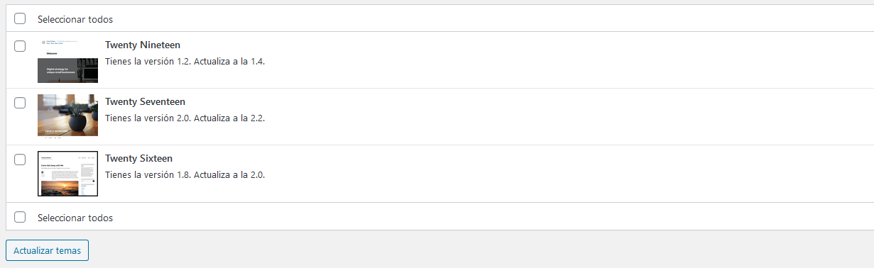 Cómo actualizar un tema de WordPress
