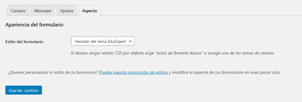 Crear un formulario de suscripción con Mailchimp for WordPress: Paso 4