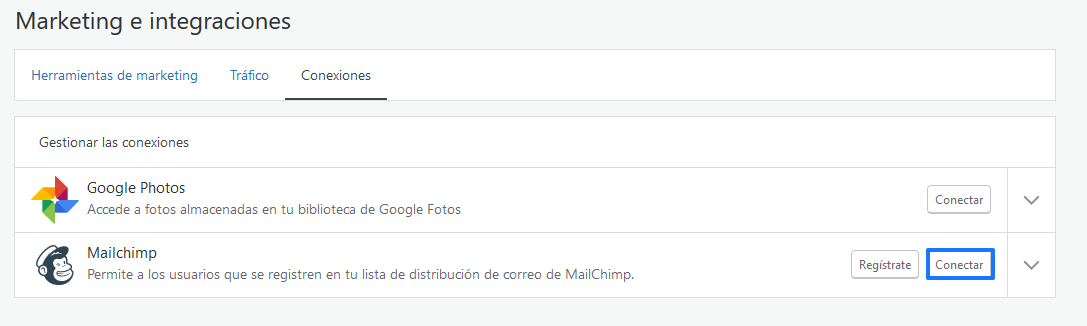 Conectar Mailchimp en WordPress con Jetpack