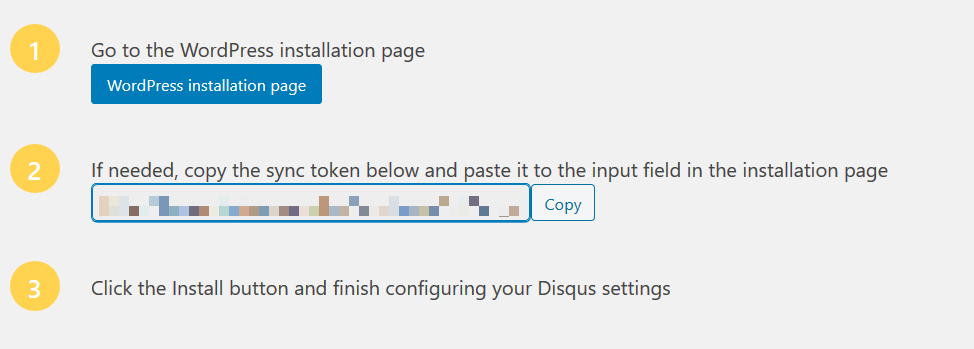 Obtener el token para conectar Disqus con WordPress