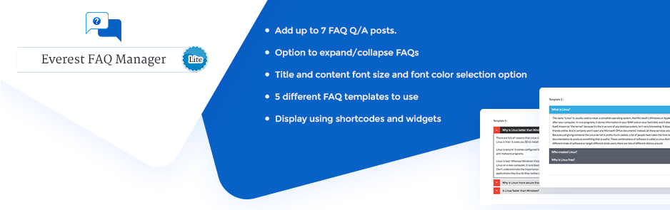 Plugin Beautiful FAQ