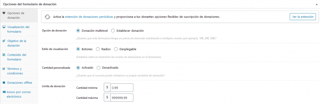 Crear un formulario de donaciones con el plugin Give