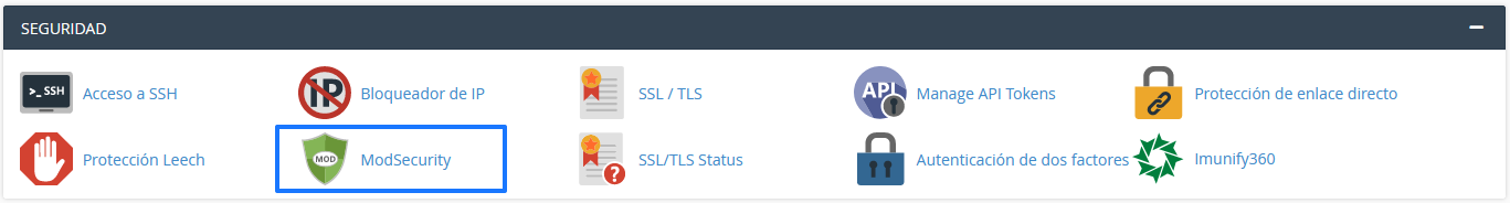 ModSecurity en cPanel