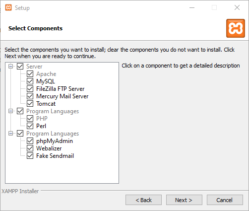 Isntalar XAMPP paso 1