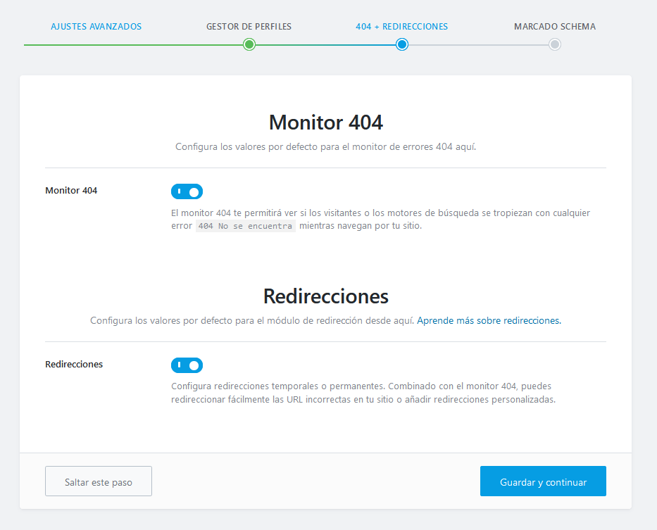 Monitorización de errores 404 en WordPress con Rank Math