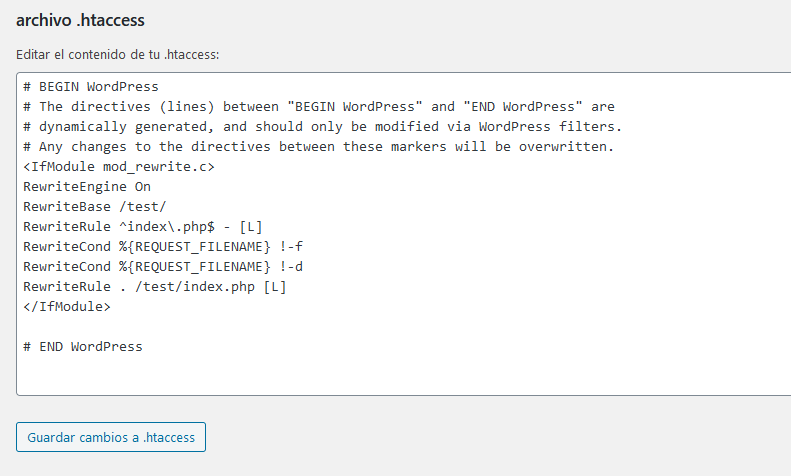 Editar el .htaccess con Yoast SEO