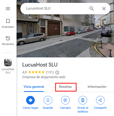 Cómo poner una reseña en Google