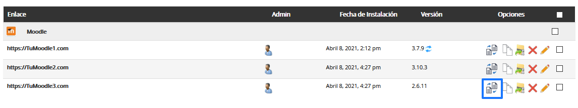 Crear un staging en Moodle