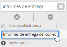 Acceder al informe de entrega de correos en WHM