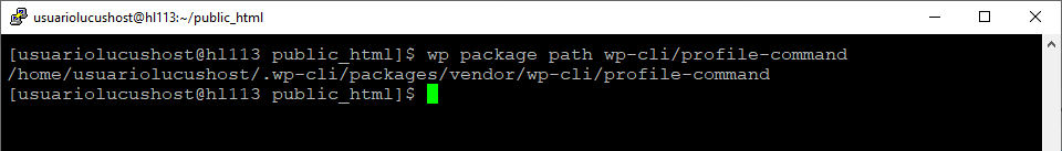 Comando de WP-CLI para obtener la ruta de instalación de un paquete