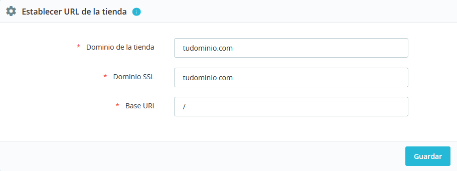 Configuración de las URLs de PrestaShop