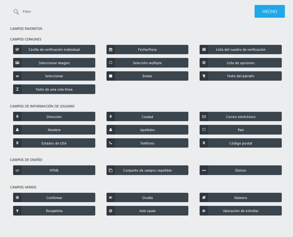 Añadir campos para crear un formulario de contacto con el plugin Ninja Forms