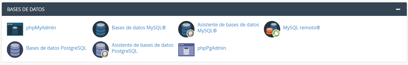 Acceso a PHPMyAdmin