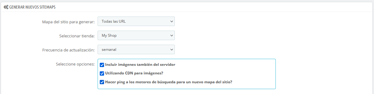 Crear un sitemap en PrestaShop con el módulo Optimizador SEO