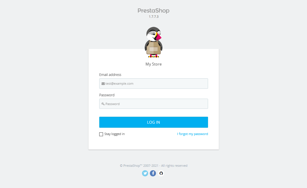 Entrar al admin de PrestaShop