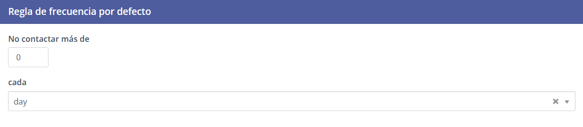 Establecer la regla de frecuencia de envíos de email en Mautic