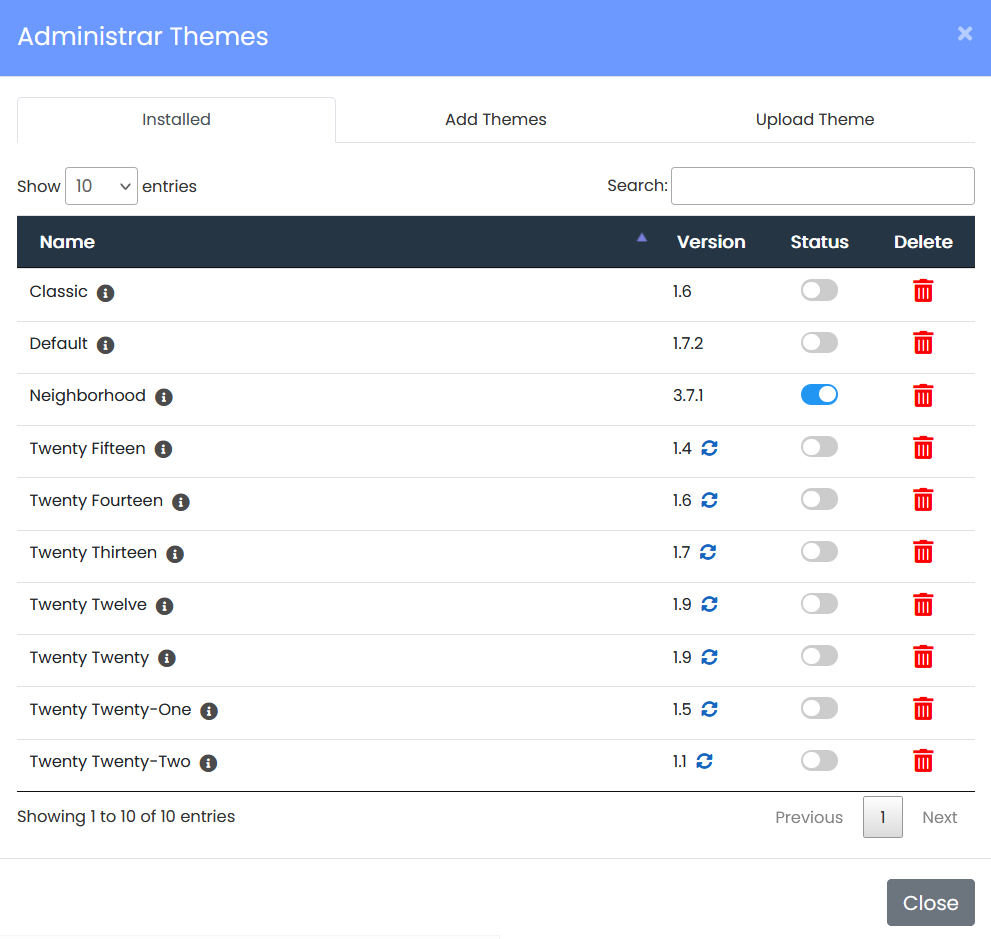 Administrar temas con WordPress Managed by LucusHost