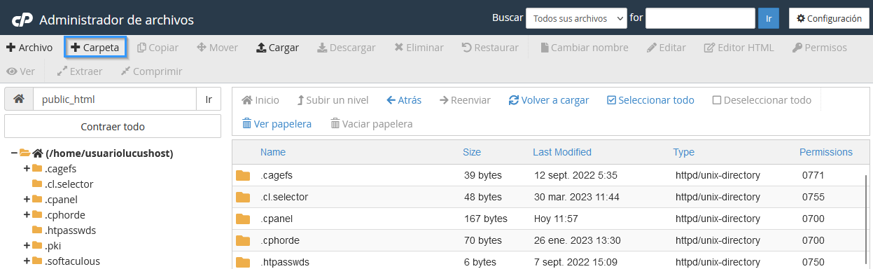 Crear un directorio en Drupal