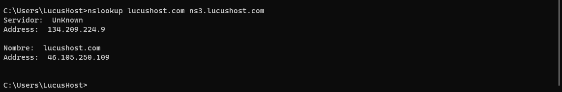 Comando de Nslookup para especificar sobre qué servidor de nombres queremos realizar la consulta.