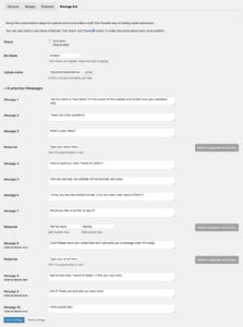 Gestionar bot mantenimiento LightStart