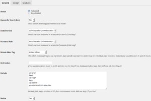 Opciones mantenimiento LightStart