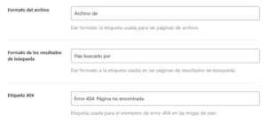 Formato del archivo de breadcrumbs